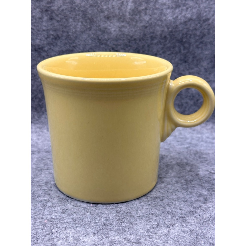 Homer Laughlin Fiesta Yellow Ring Handle Coffee Mug Tea Cup Ceramic USA Made